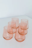 Estelle Stemless Wine Glasses - Blush
