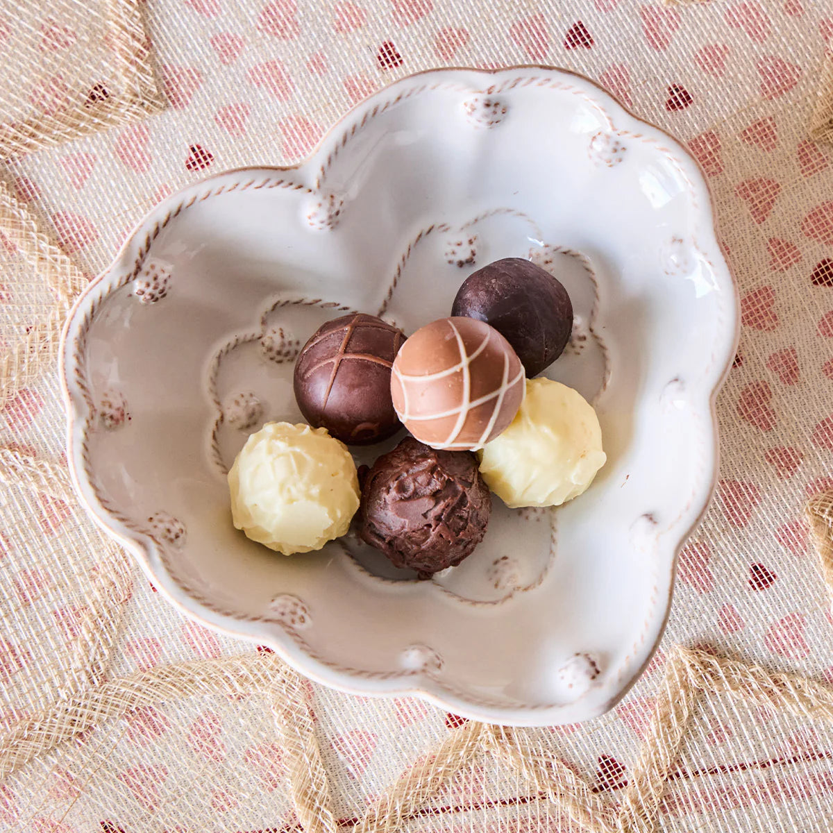 Juliska 6.5” Heart Bowl - Whitewash