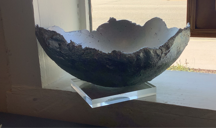 Riverwoods Arts Concrete Bowl - Large Mint/Silver