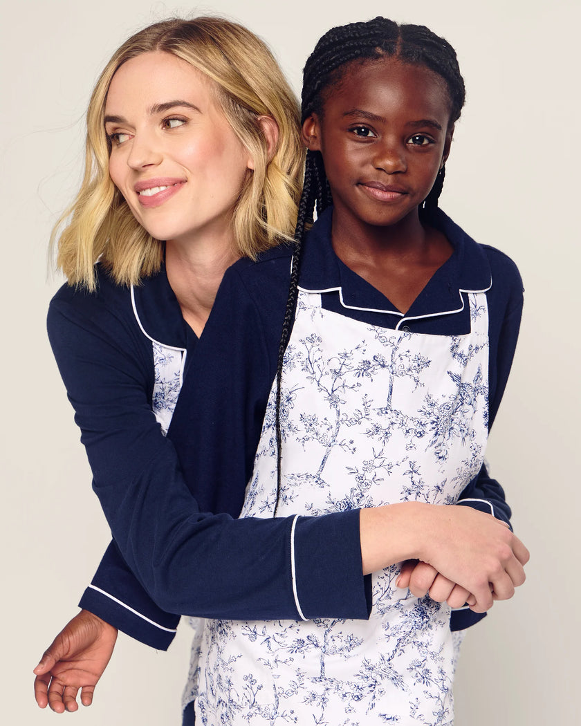 Petite Plume Adult Apron in Timeless Toile