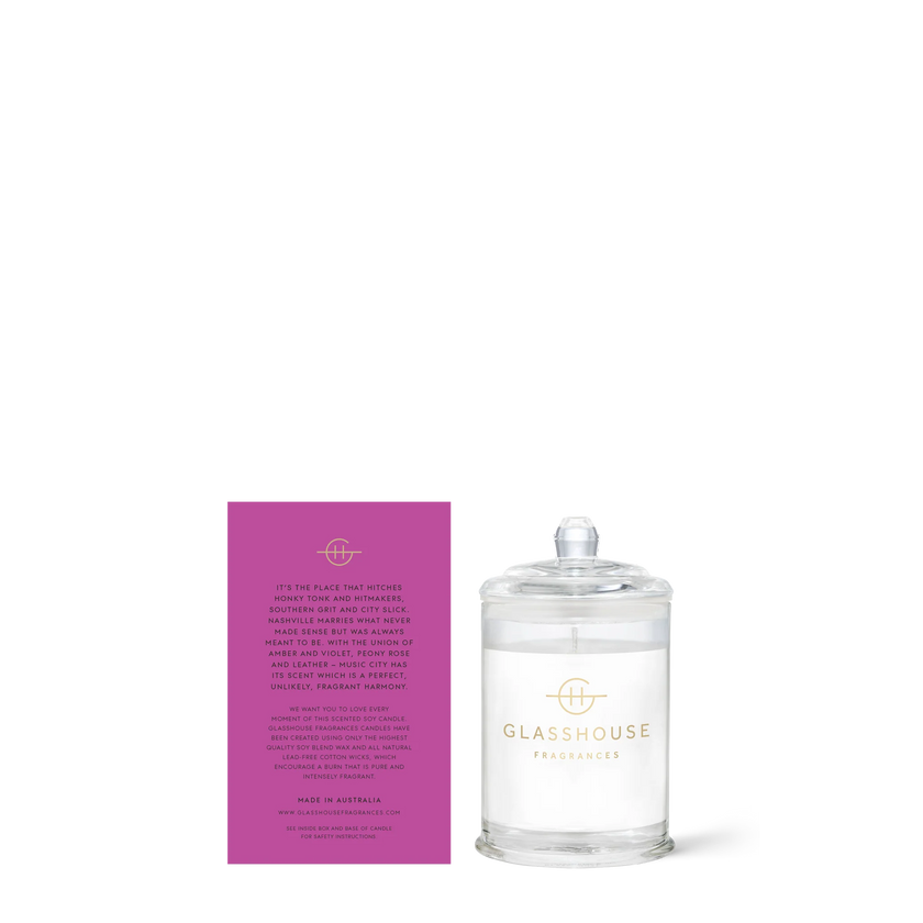 Glasshouse Music City Magic Mini Candle
