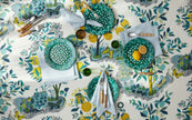Matouk Schumacher Citrus Garden Oblong Tablecloth - Pool - 70x144