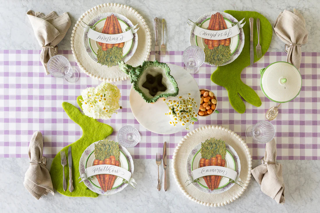 Hester & Cook Pom Pom Felt Placemat - Ivory