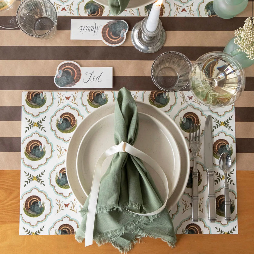 Hester & Cook Heritage Turkey Meadow Paper Placemat