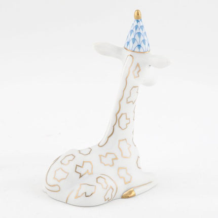 Herend Decorative Party Giraffe - Blue