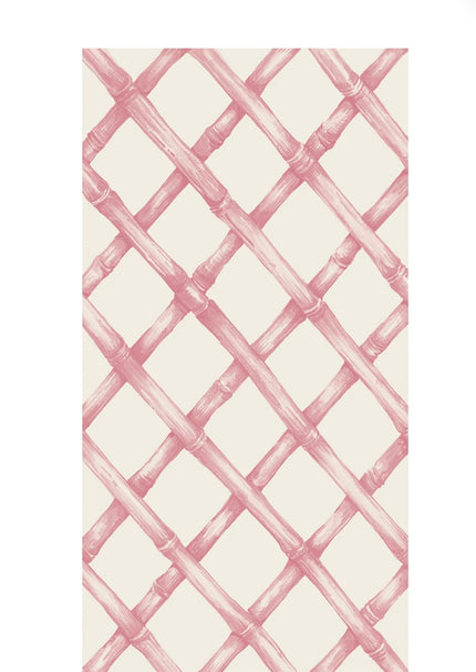 Hester & Cook Pink Lattice Paper Guest Napkins