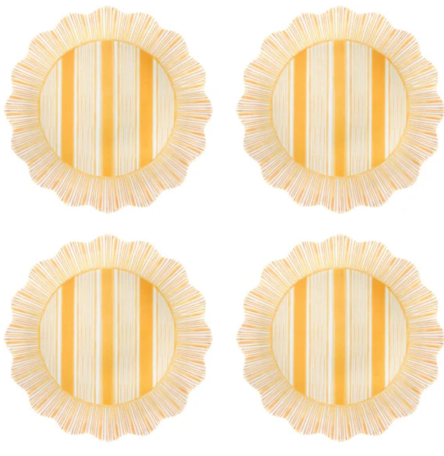 Juliska Sunshine Cabana Stripe Dessert/Salad Plate S/4 - Melamine