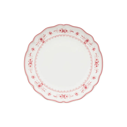 Costa Nova Vila Dinner Plate - White/Red