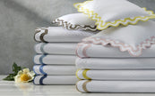 Matouk Mirasol Matelasse Sham - Hazy Blue