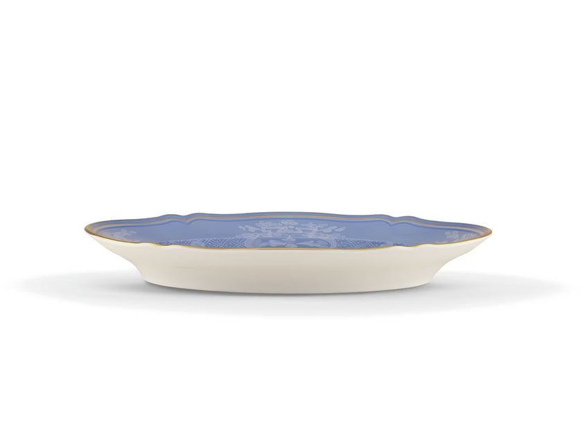 Ginori Oriente Italiano Oval Flat Platter - Pervinca