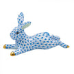 Herend Decorative Lounging Bunny - Blue