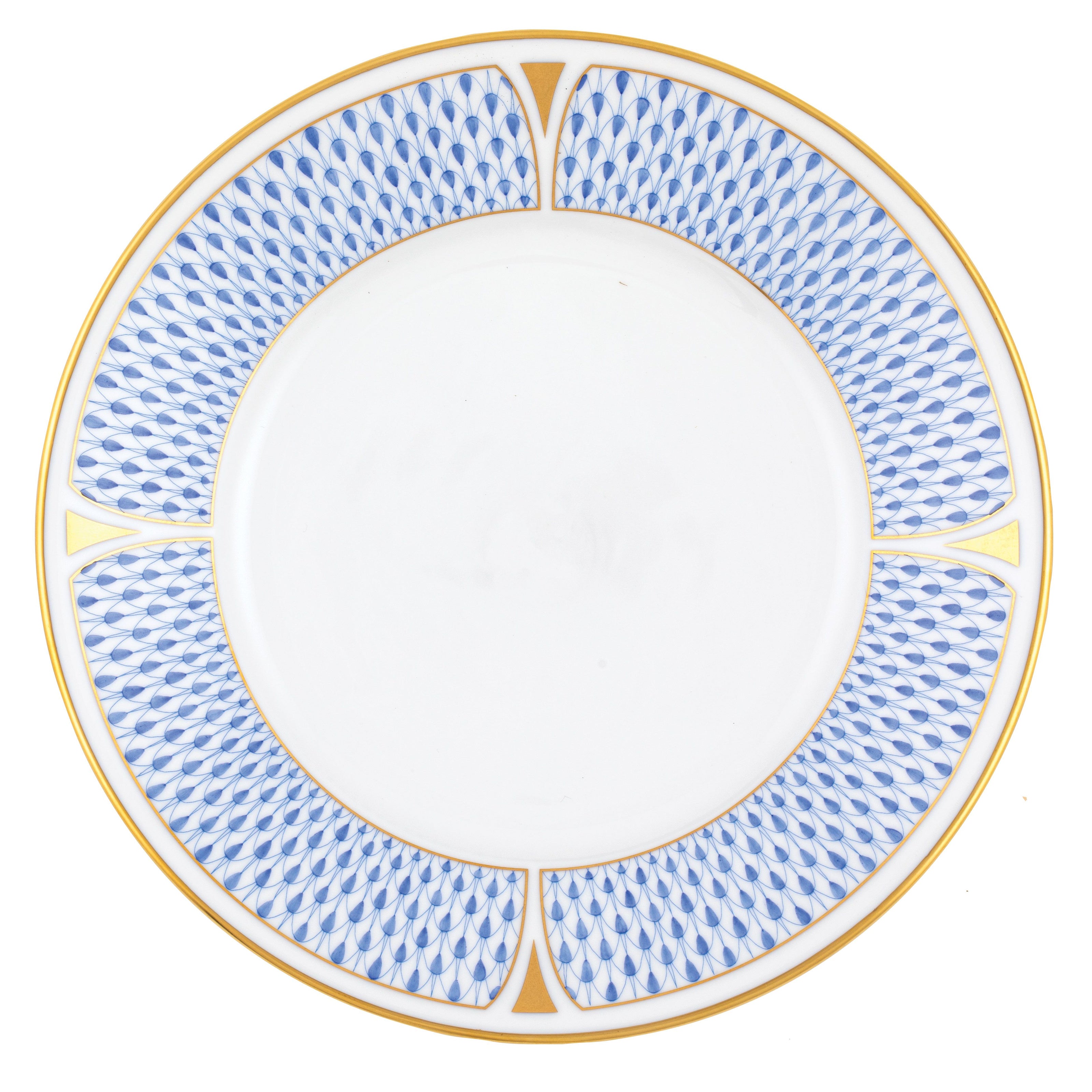 Herend Art Deco Dessert Plate - Blue