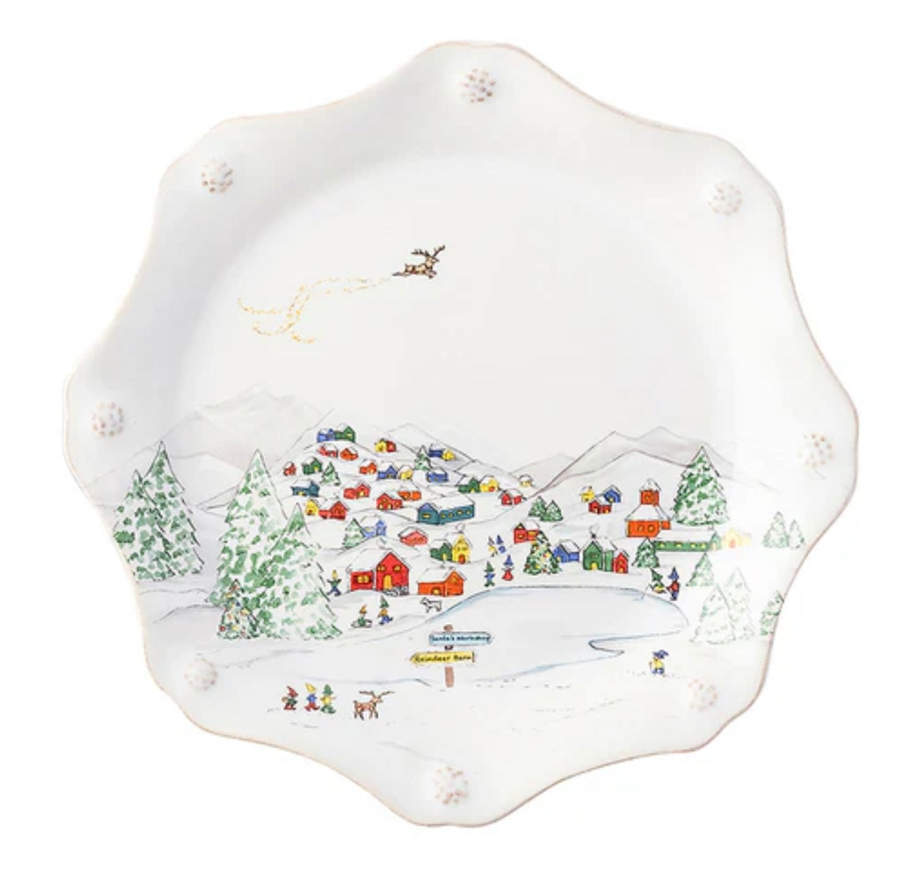 Juliska Berry & Thread North Pole Dessert/Salad Plate