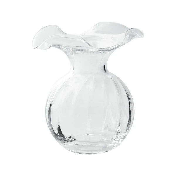 Vietri Hibiscus Glass Small Fluted Vase