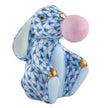 Herend Decorative Bubblegum Bunny - Blue