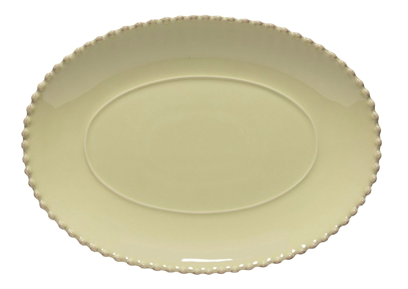 Costa Nova Pearl Oval Platter - Lily Green