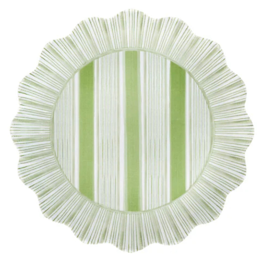 Juliska Seagrass Cabana Stripe Dessert/Salad Plate S/4 - Melamine