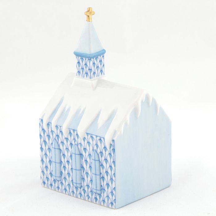 Herend Decorative Church - Blue