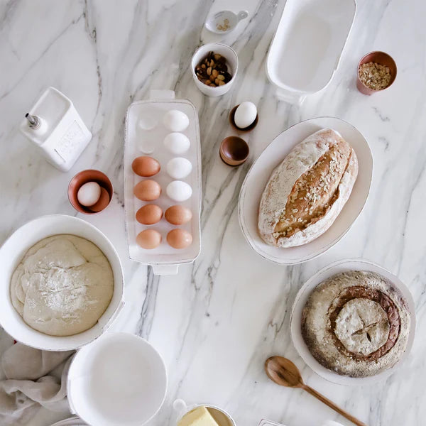 Vietri Lastra White Olive Oil Can