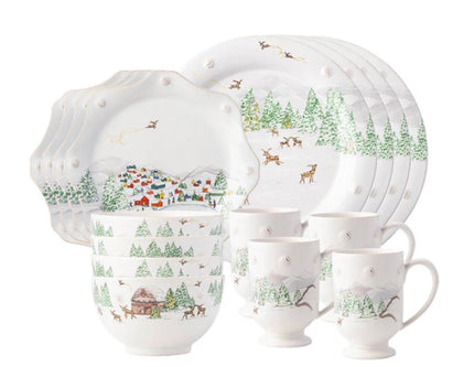 Juliska Berry & Thread North Pole 16pc Place Setting