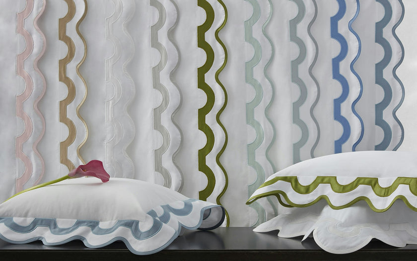 Matouk Mirasol Flat Sheet - Hazy Blue