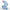 Herend Decorative Bubblegum Bunny - Blue