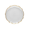 Casafina Francesca Gold Glass Rimmed Dinner Plate