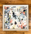 Amanda Carol Abstract Watercolors Square Serving Tray