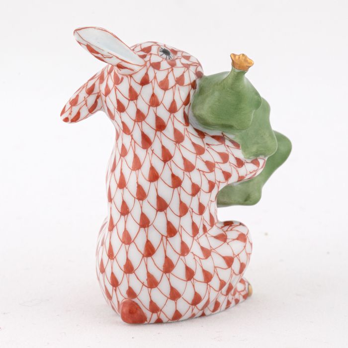 Herend Decorative Christmas Tree Bunny - Rust