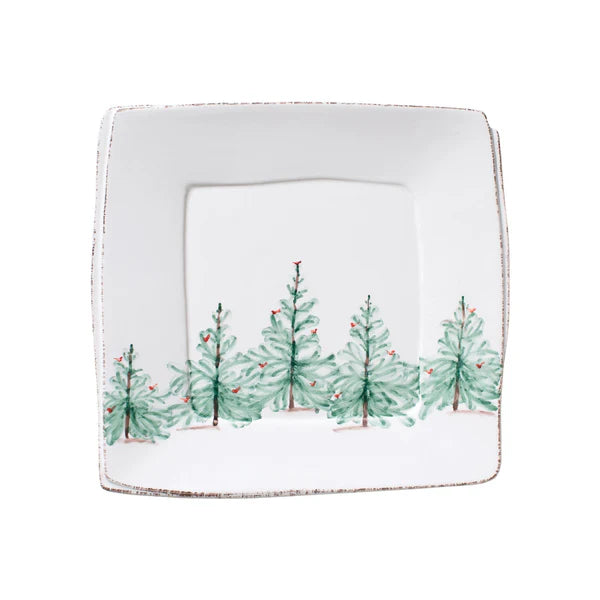 Vietri Lastra Holiday Square Platter - Melamine
