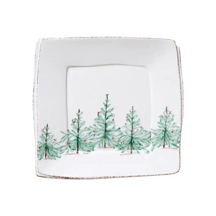 Vietri Lastra Holiday Square Platter - Melamine