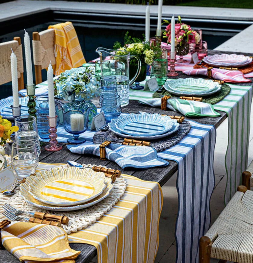 Juliska Ocean Cabana Stripe Dessert/Salad Plate S/4 - Melamine