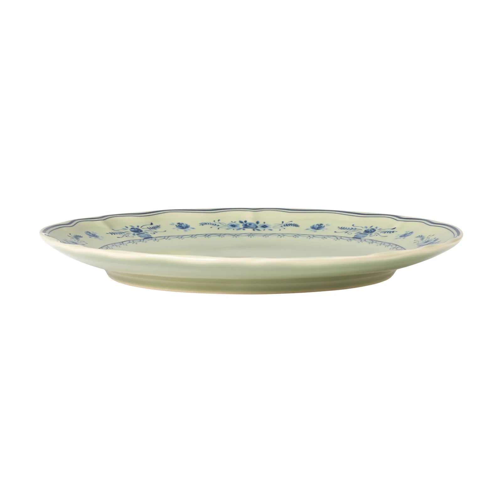 Costa Nova Vila Dinner Plate - Olive/Blue