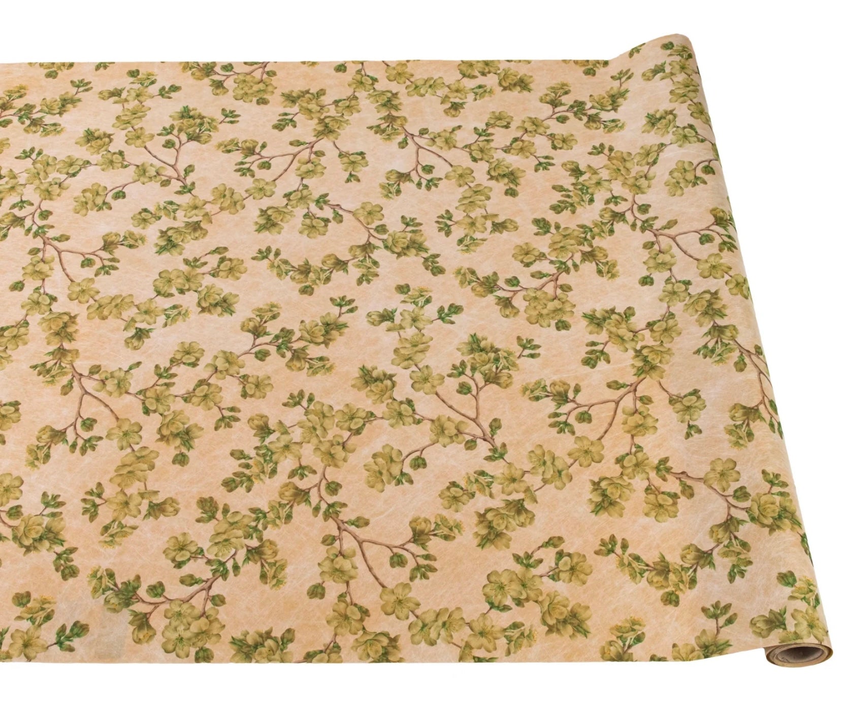 Hester & Cook Cherry Blossom Paper Table Runner - Green