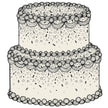 Hester & Cook Die-Cut Coloring Birthday Cake Placemat