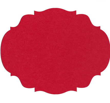 Hester & Cook Die-Cut French Frame Placemat - Red