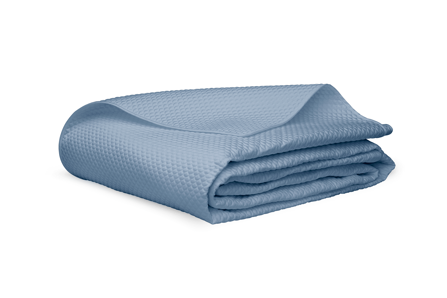 Matouk Alba Quilt - Hazy Blue