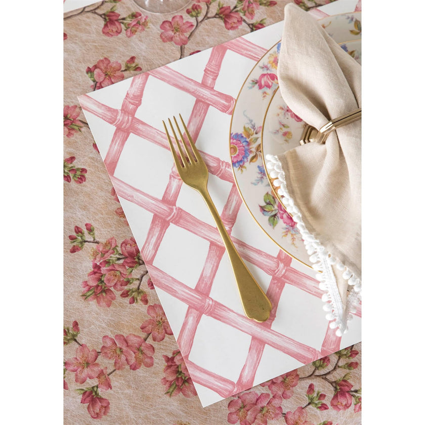 Hester & Cook Cherry Blossom Paper Table Runner - Pink