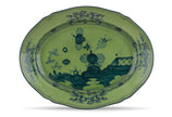 Ginori Oriente Italiano Oval Flat Platter - Malachite