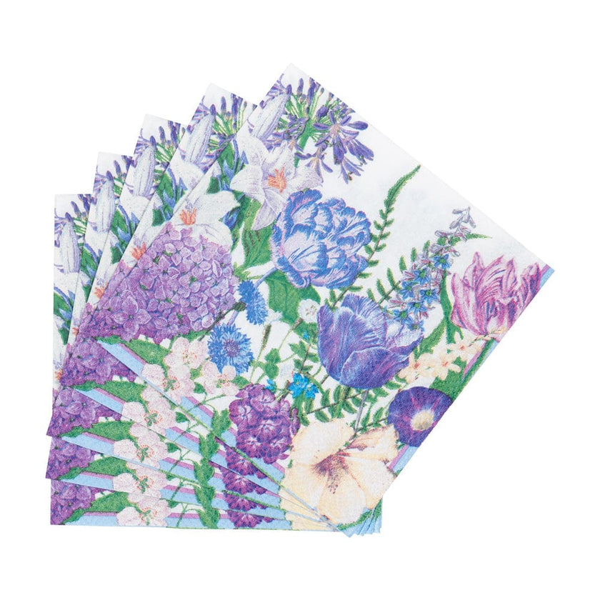 Caspari Shades of Blue Cocktail Napkins