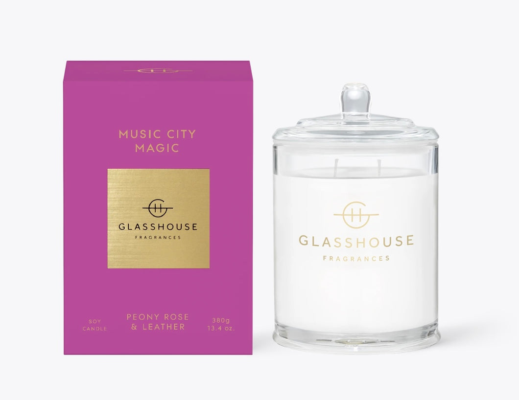 Glasshouse Music City Magic Candle