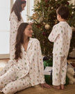 Petite Plume Women’s Long Twill Pajama Set - 12 Days of Christmas
