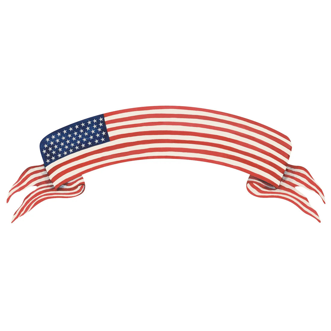 Hester & Cook American Flag Banner Table Accents
