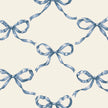 Hester & Cook Heirloom Blue Bow Lattice Cocktail Napkins