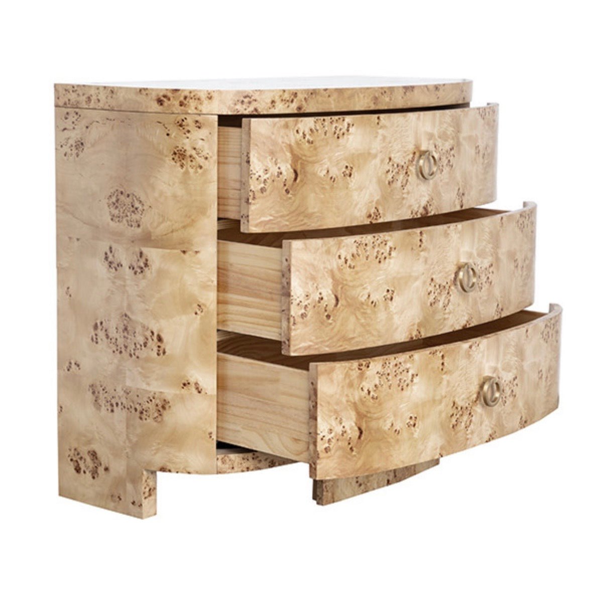 Worlds Away Henry Chest in Burl Wood