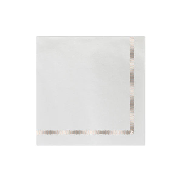 Vietri Fringe Linen Paper Cocktail Napkins