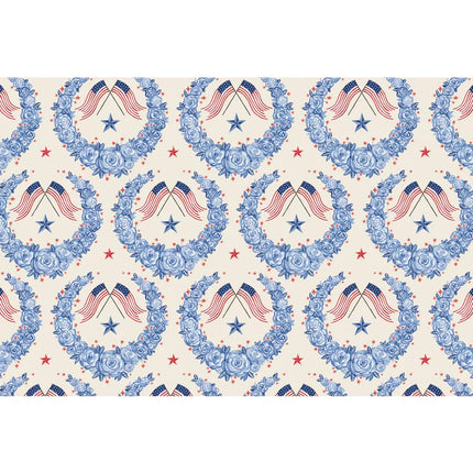 Hester & Cook American Floral Paper Placemat