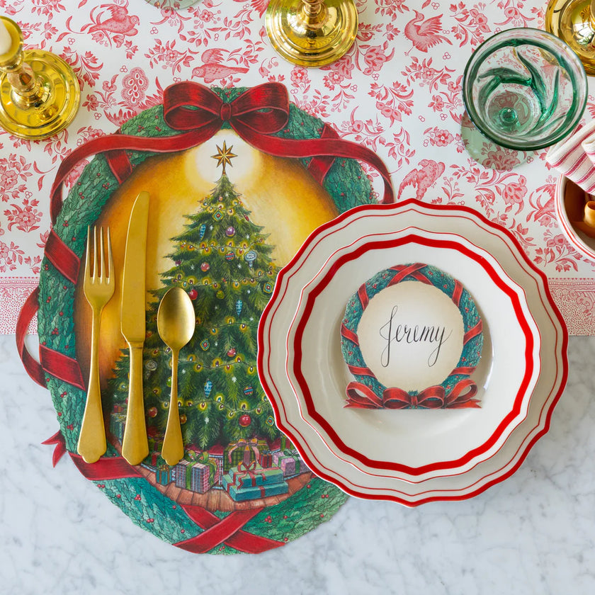 Hester and Cook Icing on the Cake Dinner Plate - Red