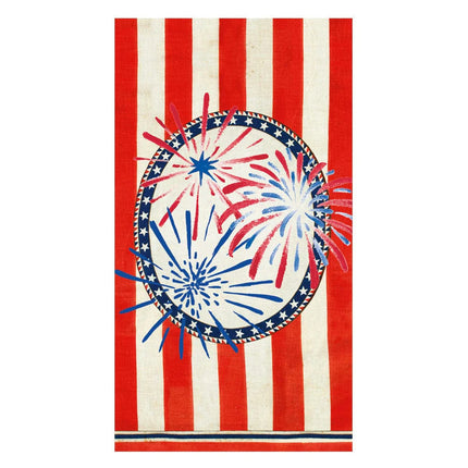 Caspari Stars, Stripes, & Sparks Paper Guest Towel Napkins