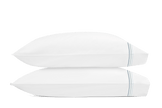 Matouk Amara Triple Pearl Pillow Case Pair - Hazy Pool